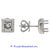 Ladies 18k Yellow and White Gold Diamond Earrings