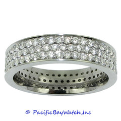 Ladies 18k White Gold Diamond Band