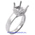 14K White Gold Ladies Diamond Ring Mounting