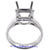 14K White Gold Ladies Diamond Ring Mounting