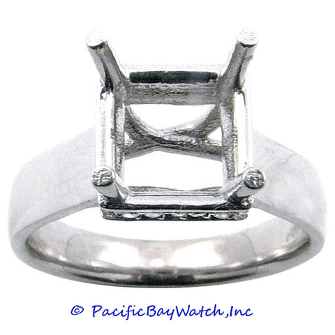 14K White Gold Ladies Diamond Ring Mounting