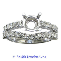 18K White Gold Ladies Diamond Ring Mounting