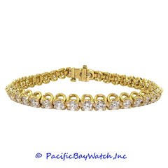 Ladies 14K Yellow Gold Diamond Bracelet
