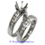 18K White Gold Ladies Diamond Ring Mounting