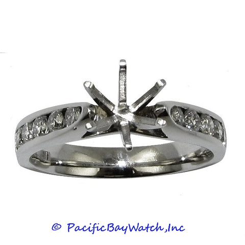 18K White Gold Ladies Diamond Ring Mounting