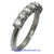 Ladies 18K White Gold Diamond Band