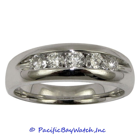 Men's 18K White Gold Diamond Ring