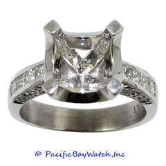 Platinum Ladies Diamond Ring Mounting