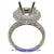 18K White Gold Ladies Diamond Ring Mounting