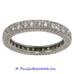 Ladies 14K White Gold Diamond Band