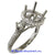 18K White Gold Ladies Diamond Ring Mounting