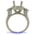 18K White Gold Ladies Diamond Ring Mounting