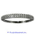 Ladies 18K White Gold Diamond Bangle
