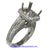 18K White Gold Ladies Diamond Ring Mounting