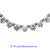 Ladies 18k White Gold Diamond Necklace