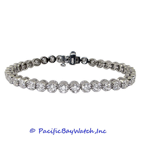 Ladies 14K White Gold Diamond Bracelet