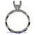 18K White Gold Ladies Diamond Ring Mounting