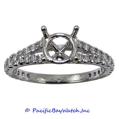 18K White Gold Ladies Diamond Ring Mounting