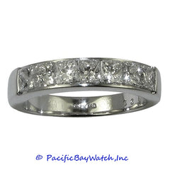 Ladies 18K White Gold Diamond Band