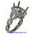 18K White Gold Ladies Diamond Ring Mounting