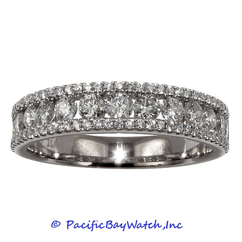 Ladies 18k White Gold Diamond Band