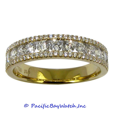 Ladies 18k Yellow Gold Diamond Band