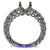 18K White Gold Ladies Diamond Ring Mounting