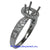18K White Gold Ladies Diamond Ring Mounting