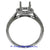 18K White Gold Ladies Diamond Ring Mounting