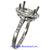 18K White Gold Ladies Diamond Ring Mounting