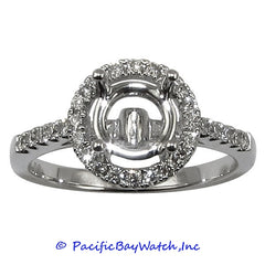 18K White Gold Ladies Diamond Ring Mounting