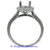 18K White Gold Ladies Diamond Ring Mounting