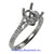 18K White Gold Ladies Diamond Ring Mounting