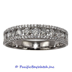 Ladies 18k White Gold Diamond Band