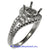 18K White Gold Ladies Diamond Ring Mounting