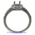 18K White Gold Ladies Diamond Ring Mounting
