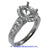 18K White Gold Ladies Diamond Ring Mounting