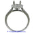 18K White Gold Ladies Diamond Ring Mounting