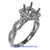 18K White Gold Ladies Diamond Ring Mounting