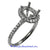 18K White Gold Ladies Diamond Ring Mounting