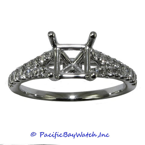 18K White Gold Ladies Diamond Ring Mounting