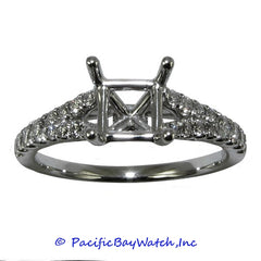 18K White Gold Ladies Diamond Ring Mounting