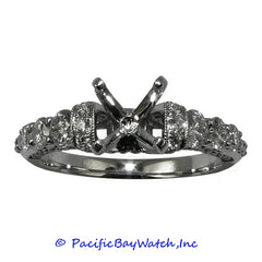 18K White Gold Ladies Diamond Ring Mounting