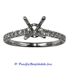 18K White Gold Ladies Diamond Ring Mounting