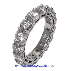 Ladies Eternity Diamonds Band White Gold