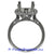 18K White Gold Ladies Diamond Ring Mounting