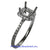 18K White Gold Ladies Diamond Ring Mounting