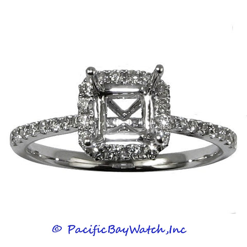 18K White Gold Ladies Diamond Ring Mounting