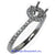 18K White Gold Ladies Diamond Ring Mounting