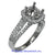 18K White Gold Ladies Diamond Ring Mounting